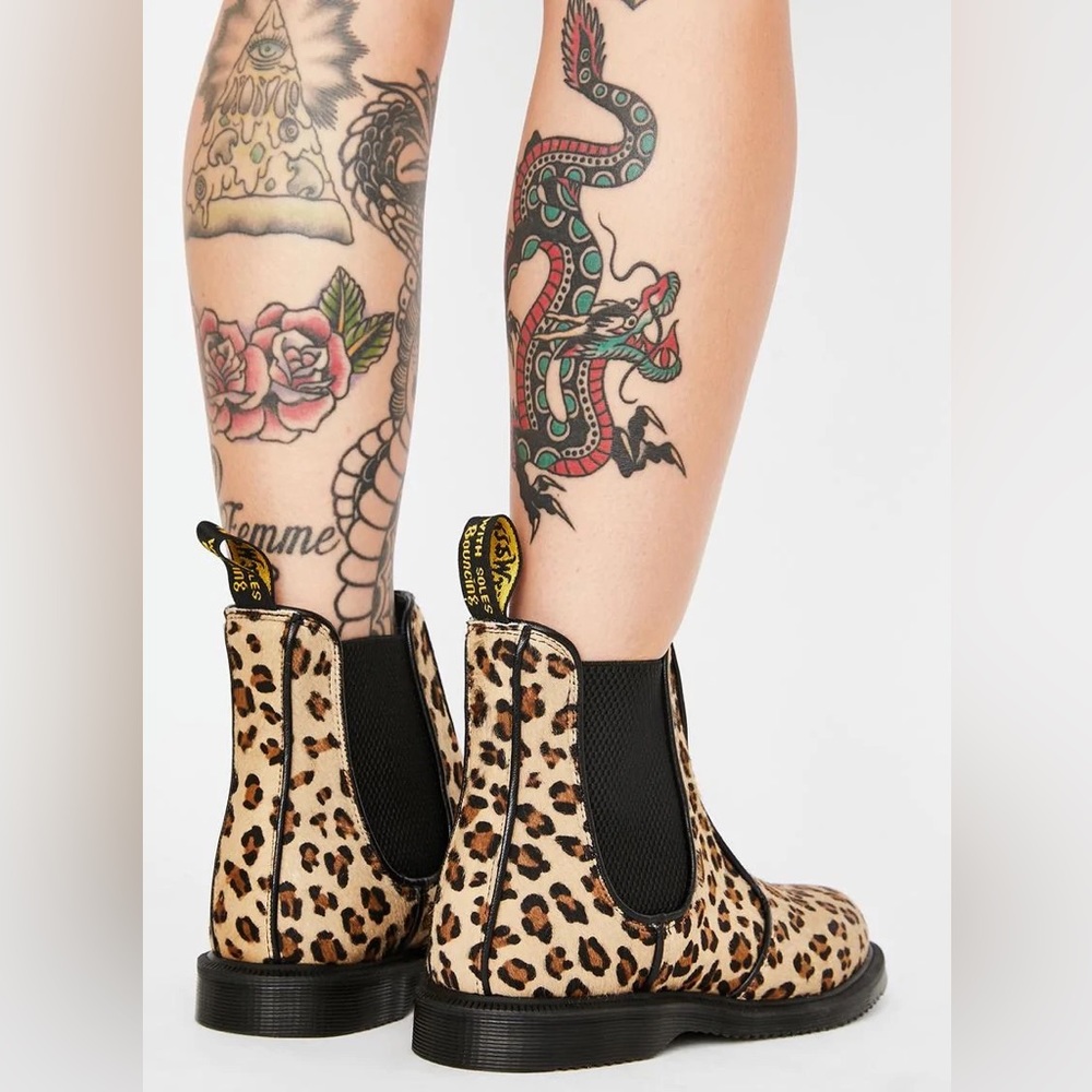 Dr. Martens Flora Leopard Chelsea Boots EU36 US5 - Picture 3 of 12